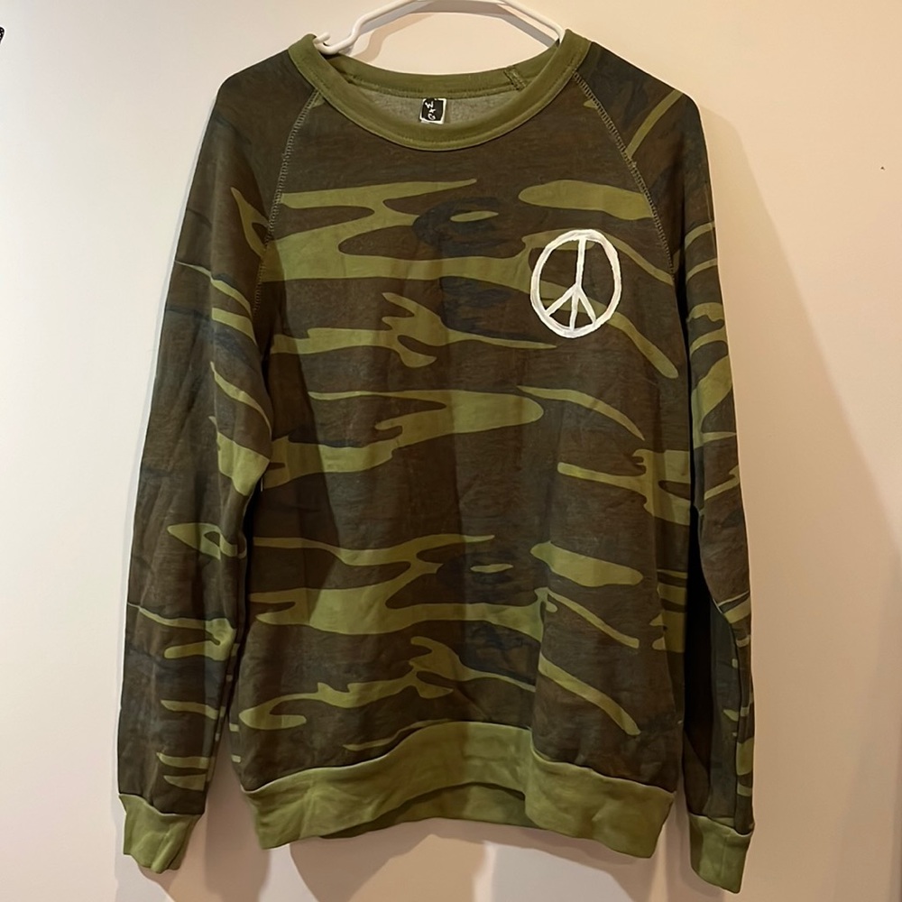“Playtime Camo” Sweatshirt Wren + Glory